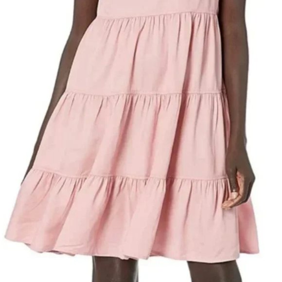 Tommy Hilfiger - Pink Tencel Tiered Dress - Picture 3 of 15